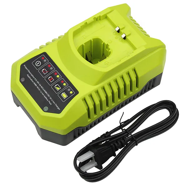 P117 Battery Charger For RYOBI One+Plus High Capacity 18 Volt Lithium-Ion  P108