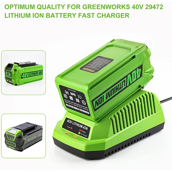 40V Replacement Greenworks 29482 Lithium Ion Battery Charger